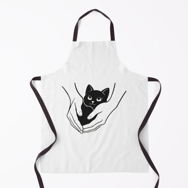 Item preview, Cozy Black Kitten in Gentle Hands designed and sold by Stellar Geometry.