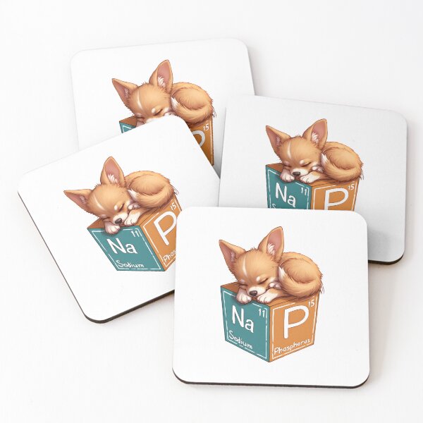 Item preview, Nap Chemistry Pun Chihuahua – Periodic Table Science Humor designed and sold by owi-art.
