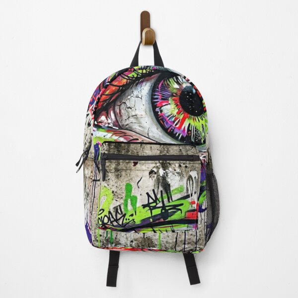 Item preview, Graffiti Eye Street Art – Colorful Urban Spray Paint Vision Wall Art designed and sold by PLUSHIWORLDtm.