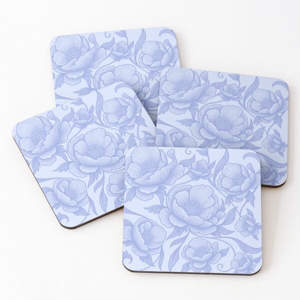 Item preview, Clara – Elegant Blue Baroque Flowers designed and sold by Le royaume des fleurs.