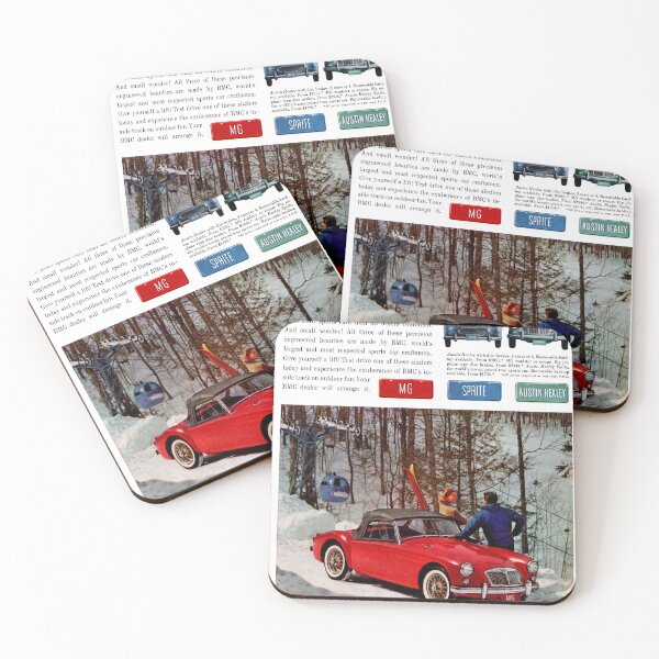 Item preview, Vintage BMC Car advert, MG Austin Healey designed and sold by Random Railways.