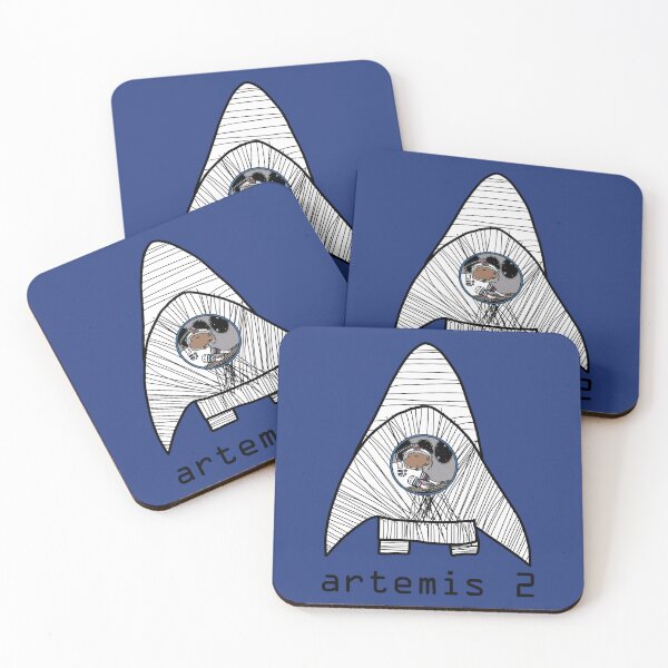 Item preview, Artemis Moon Mission Astronaut Space Captain Capybara designed and sold by ellenhenry.