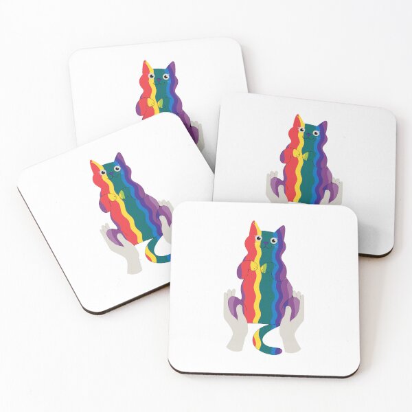 Item preview, Cute colourful cat in Gentle Hands designed and sold by Stellar Geometry.