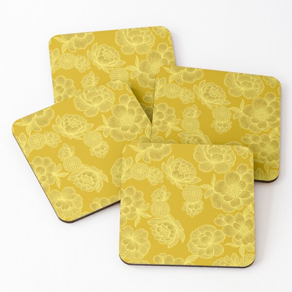 Item preview, Elise – Gold Baroque Floral Motif designed and sold by Le royaume des fleurs.