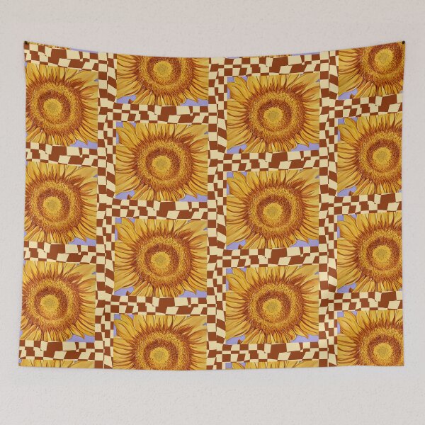 Item preview, Giant Sunflower with Trippy Border  designed and sold by oh-bi-me.