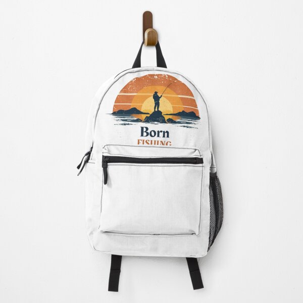 Item preview, Born Fishing Vintage Retro Sunset Fisherman Gift designed and sold by ZadTicaret.