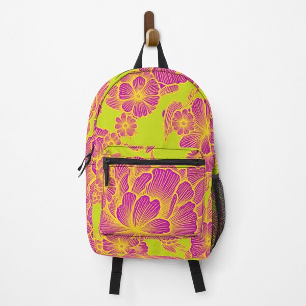 Item preview, Lina – Green & Pink Baroque Floral Pattern designed and sold by Le royaume des fleurs.