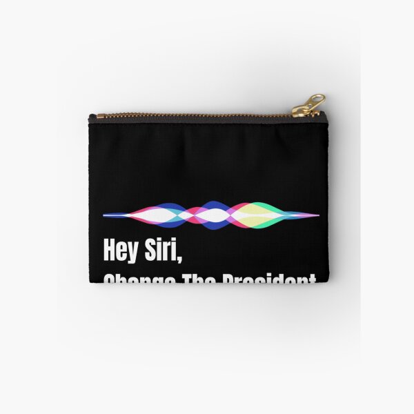 Item preview, Hey Siri Change The President Sarcastic Political Quote Minimalist Typography Art designed and sold by River Silva.