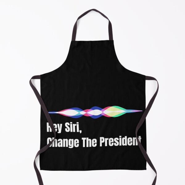 Item preview, Hey Siri Change The President Sarcastic Political Quote Minimalist Typography Art designed and sold by River Silva.