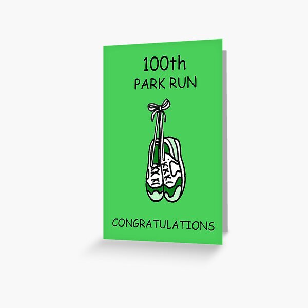 Item preview, 100th Park Run Congratulations designed and sold by KateTaylor.