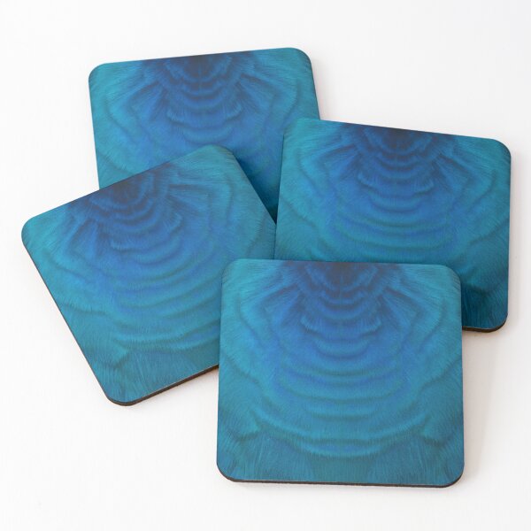 Item preview, Hypnotic Blue Vortex - Teal Radial Fur Texture Abstract Art designed and sold by Midnight Veil Designs.