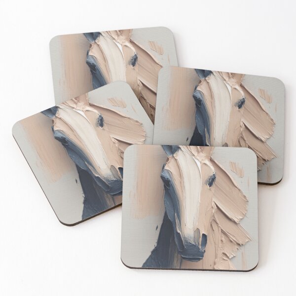 Item preview, Abstract Horse in Thick Brushstrokes designed and sold by lautir.