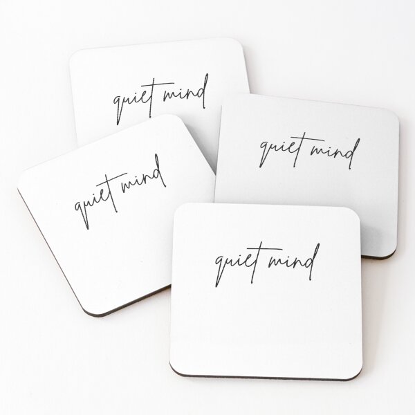 Item preview, Quiet Mind Minimal Typography Aesthetic Script Calm Design designed and sold by onubi.