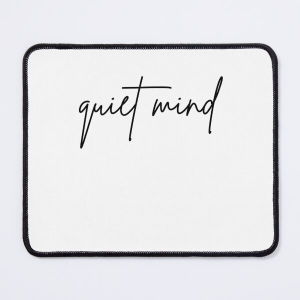 Item preview, Quiet Mind Minimal Typography Aesthetic Script Calm Design designed and sold by onubi.