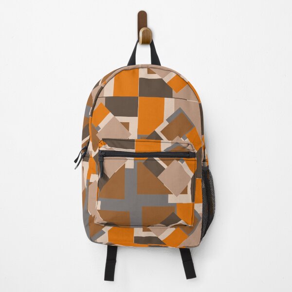 Item preview, Warm Brown Optical Tile Pattern with Overlapping Shapes designed and sold by anamariafischer.