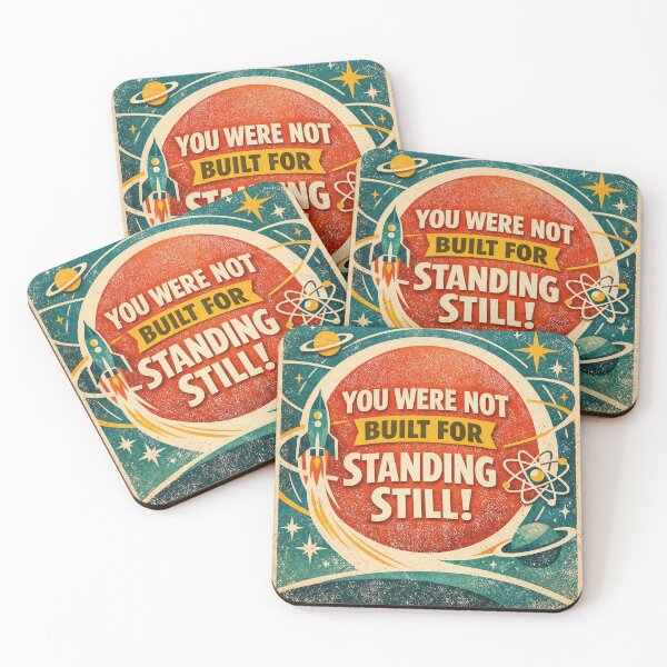 Item preview, Cosmic Momentum – Retro Rocket Drive designed and sold by ForeverPrintsOK.