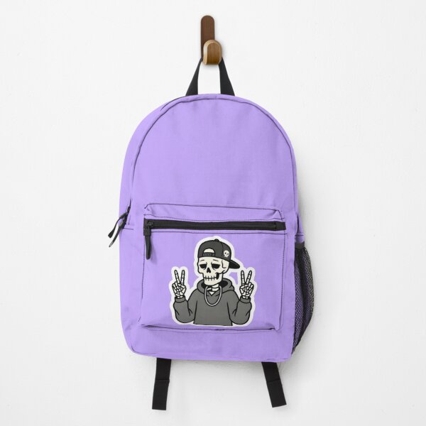 Item preview, Cool Skeleton Streetwear Sticker PNG, Hip Hop Skull Hoodie Peace Sign Design, Swag Skeleton Art, Trendy Stylish Friend designed and sold by Raw Tigers.
