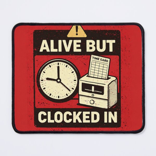 Item preview, Alive But Clocked In T-Shirt designed and sold by MyseryInk Shop.