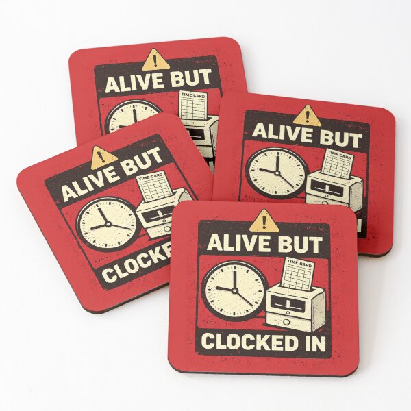 Item preview, Alive But Clocked In T-Shirt designed and sold by MyseryInk Shop.