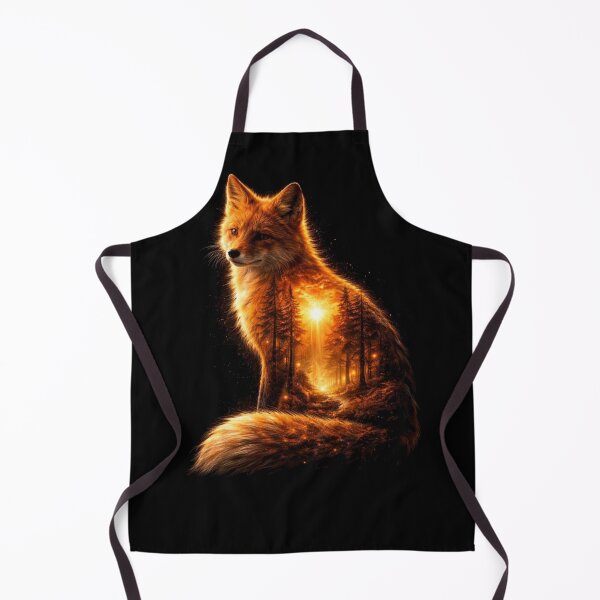 Item preview, Glowing Fox Silhouette – Mystical Forest Spirit designed and sold by RØNI AI.