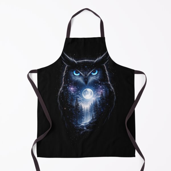 Item preview, Cosmic Owl Silhouette – Night Wisdom Art designed and sold by RØNI AI.
