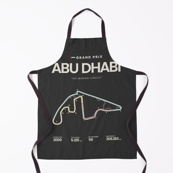Item preview, Abu Dhabi Yas Marina Circuit | UAE Grand Prix Motorsports Circuit Map designed and sold by aio.