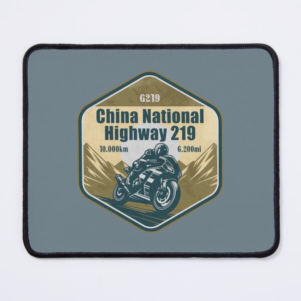 Item preview, G219 Highway Kunlun China Biker Badge designed and sold by CynthiaGraphics.