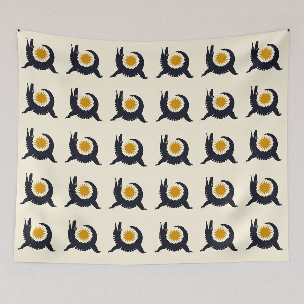Item preview, Warli crocodile with sun symbol designed and sold by NivyasArtistry.