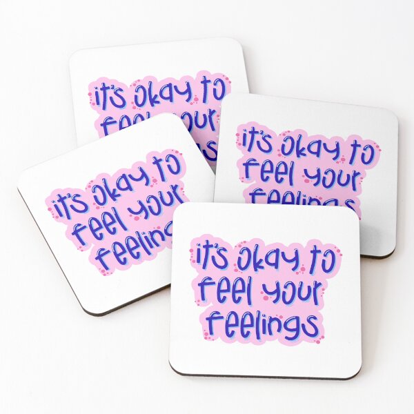 Item preview, It’s Okay to Feel Your Feelings – Cute Mental Health Affirmation Typography designed and sold by Artsy Corner.