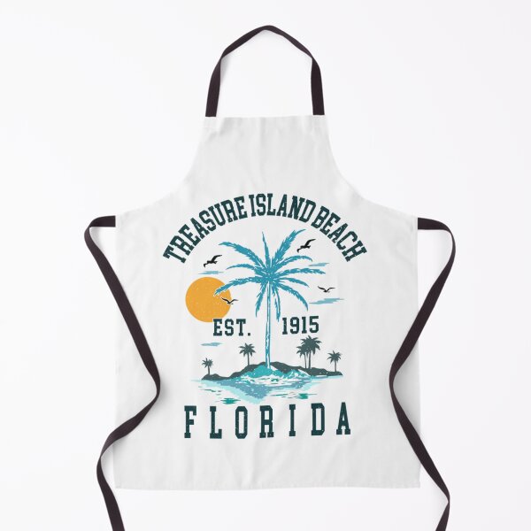Item preview, Treasure Island Beach Florida Palm Tree Sunset Retro Distressed Vacation Souvenir designed and sold by Chaya Reid.