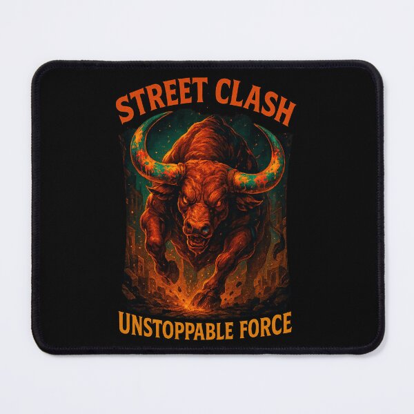 Item preview, Aggressive Raging Bull Street Art Unstoppable Force designed and sold by SholoStudio.