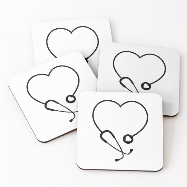 Item preview, Stethoscope Heart Medical Aesthetic Nurse Doctor Love Design designed and sold by creatingmouseshop.