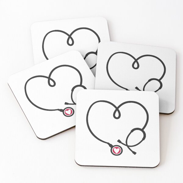 Item preview, Stethoscope Heart Medical Aesthetic Nurse Doctor Love Design designed and sold by creatingmouseshop.