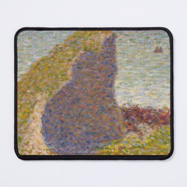 Item preview, Study for Le Bec Du Hoc Grandcamp by Georges Seurat: Coastal Neo Impressionist Poster designed and sold by artofuniverse.