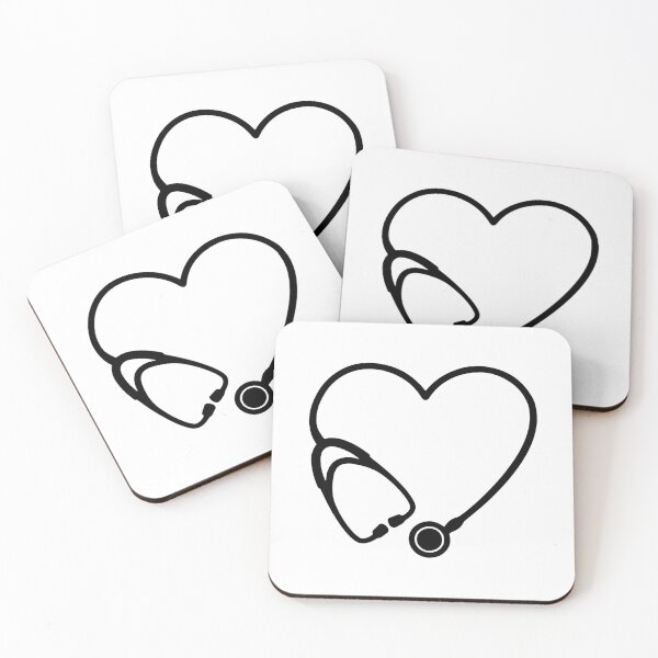 Item preview, Stethoscope Heart Medical Aesthetic Nurse Doctor Love Design designed and sold by creatingmouseshop.