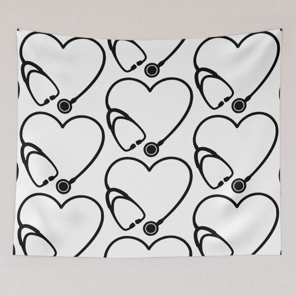 Item preview, Stethoscope Heart Medical Aesthetic Nurse Doctor Love Design designed and sold by creatingmouseshop.