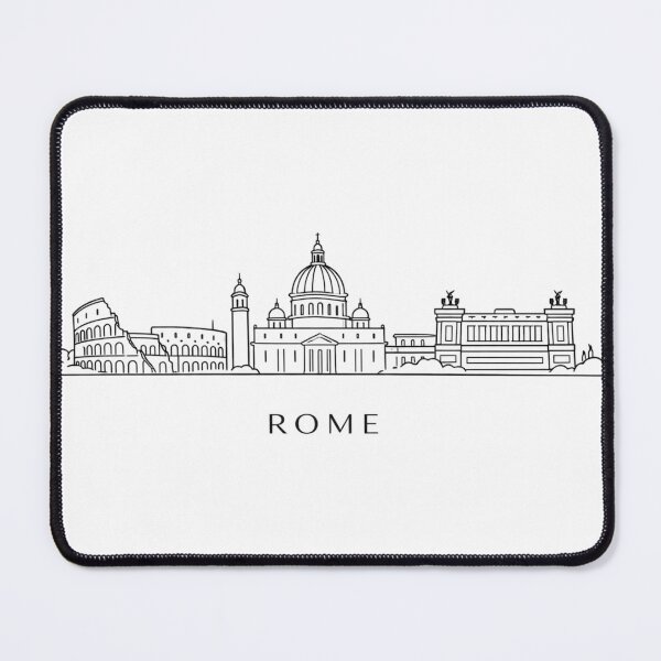 Item preview, Rome Line Art | Rome Skyline Outline | Colosseum St Peters Basilica Minimalist Illustration designed and sold by CLOUTKULT.