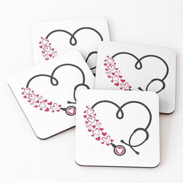 Item preview, Stethoscope Heart Medical Aesthetic Nurse Doctor Love Design designed and sold by creatingmouseshop.