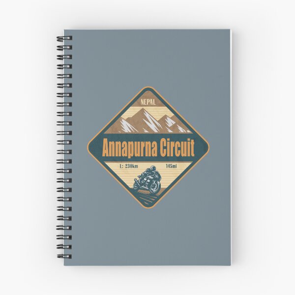 Item preview, Annapurna Circuit Himalaya Nepal Biker Badge designed and sold by CynthiaGraphics.