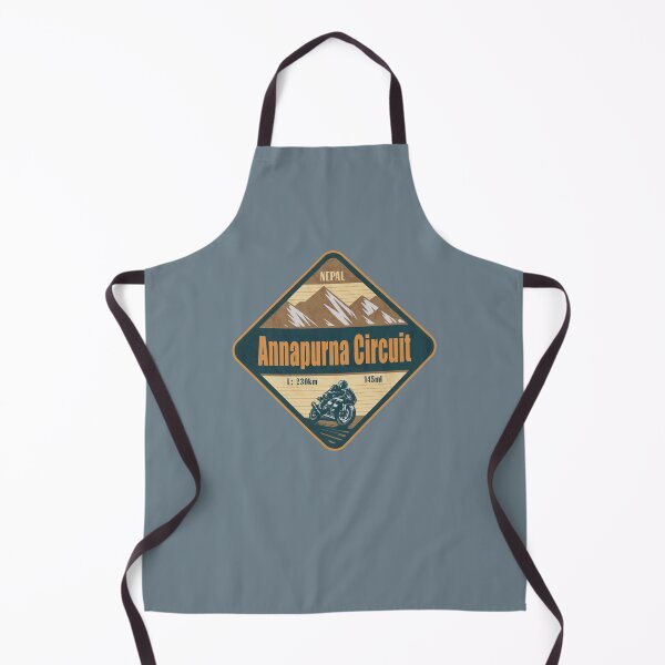 Item preview, Annapurna Circuit Himalaya Nepal Biker Badge designed and sold by CynthiaGraphics.