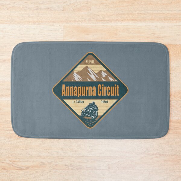 Item preview, Annapurna Circuit Himalaya Nepal Biker Badge designed and sold by CynthiaGraphics.