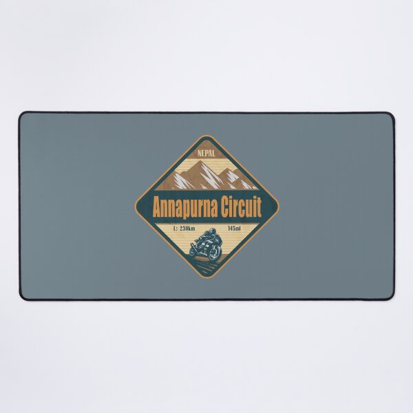 Item preview, Annapurna Circuit Himalaya Nepal Biker Badge designed and sold by CynthiaGraphics.