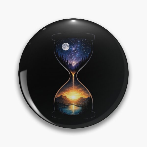 Item preview, Cosmic Hourglass – Time Flow Universe designed and sold by RØNI AI.