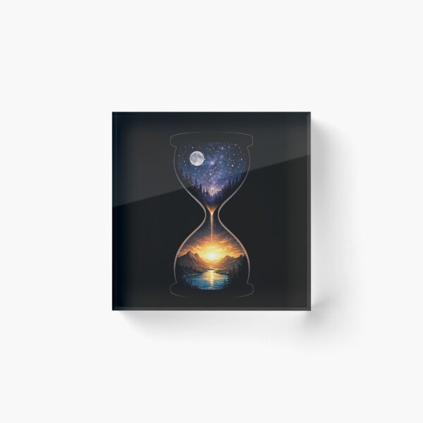 Item preview, Cosmic Hourglass – Time Flow Universe designed and sold by RØNI AI.