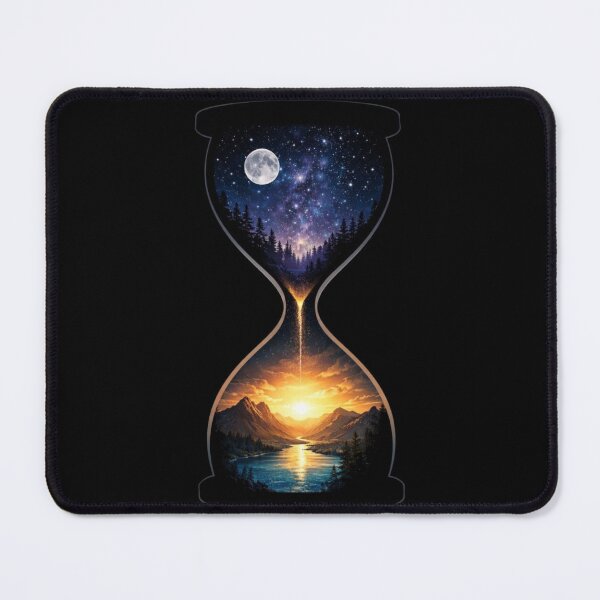 Item preview, Cosmic Hourglass – Time Flow Universe designed and sold by RØNI AI.