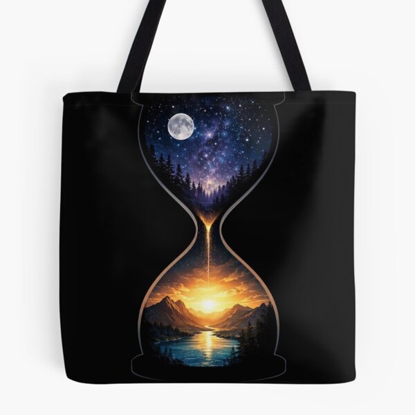 Item preview, Cosmic Hourglass – Time Flow Universe designed and sold by RØNI AI.