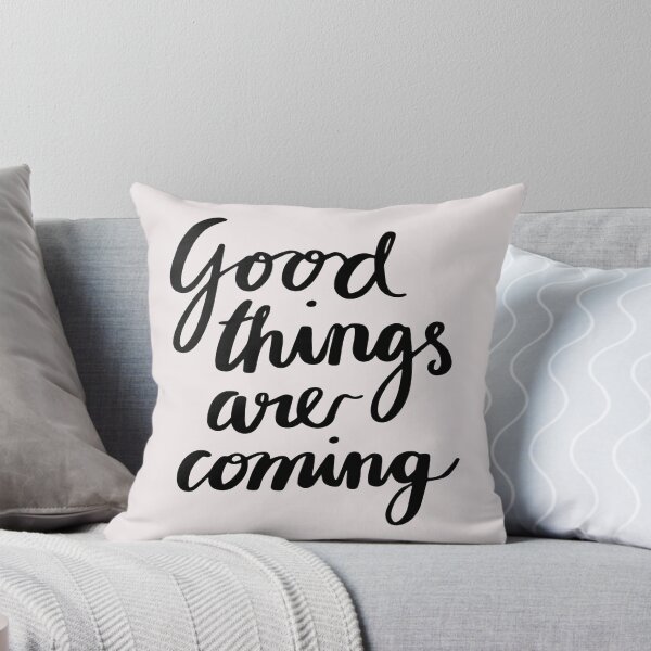 Item preview, Good Things Are Coming - Elegant Minimalist Quote Script designed and sold by Artsy Corner.