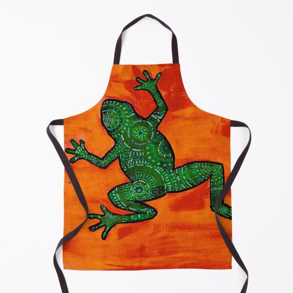 Item preview, Orange Stylized Pattern Frog designed and sold by LucilleErebus.