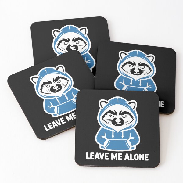 Item preview, Grumpy Raccoon in Hoodie - Leave Me Alone Introvert  designed and sold by MavtM.