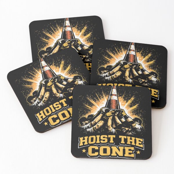 Item preview, Hoist The Cone Baseball Team Celebration Sports Victory Graphic Traffic Cone Meme designed and sold by Daisy Grimes.